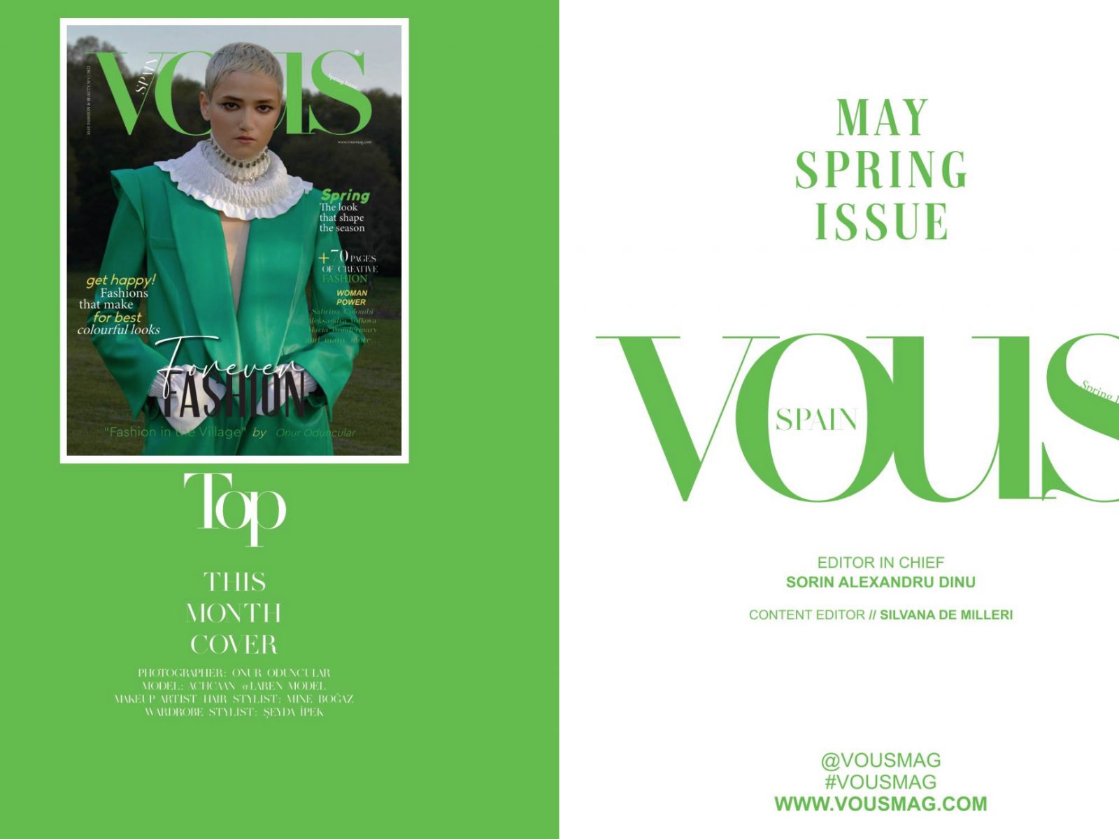 VOUS Magazine | The May Fashion & Beauty Edition | Vol.3 | 2022 Page 2-3